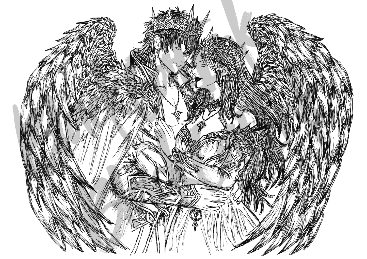 Faye Lovers - A4 & A3 Size Available (Handmade)