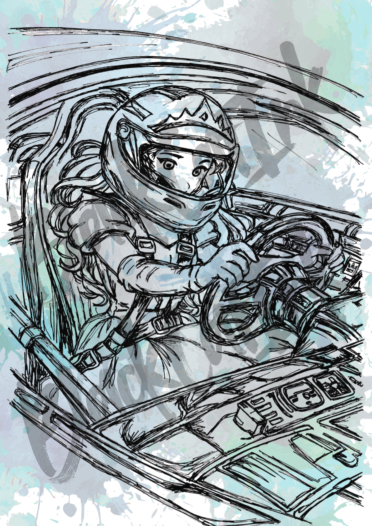 Princess04 Career - A4 & A3 Size Available (Handmade)
