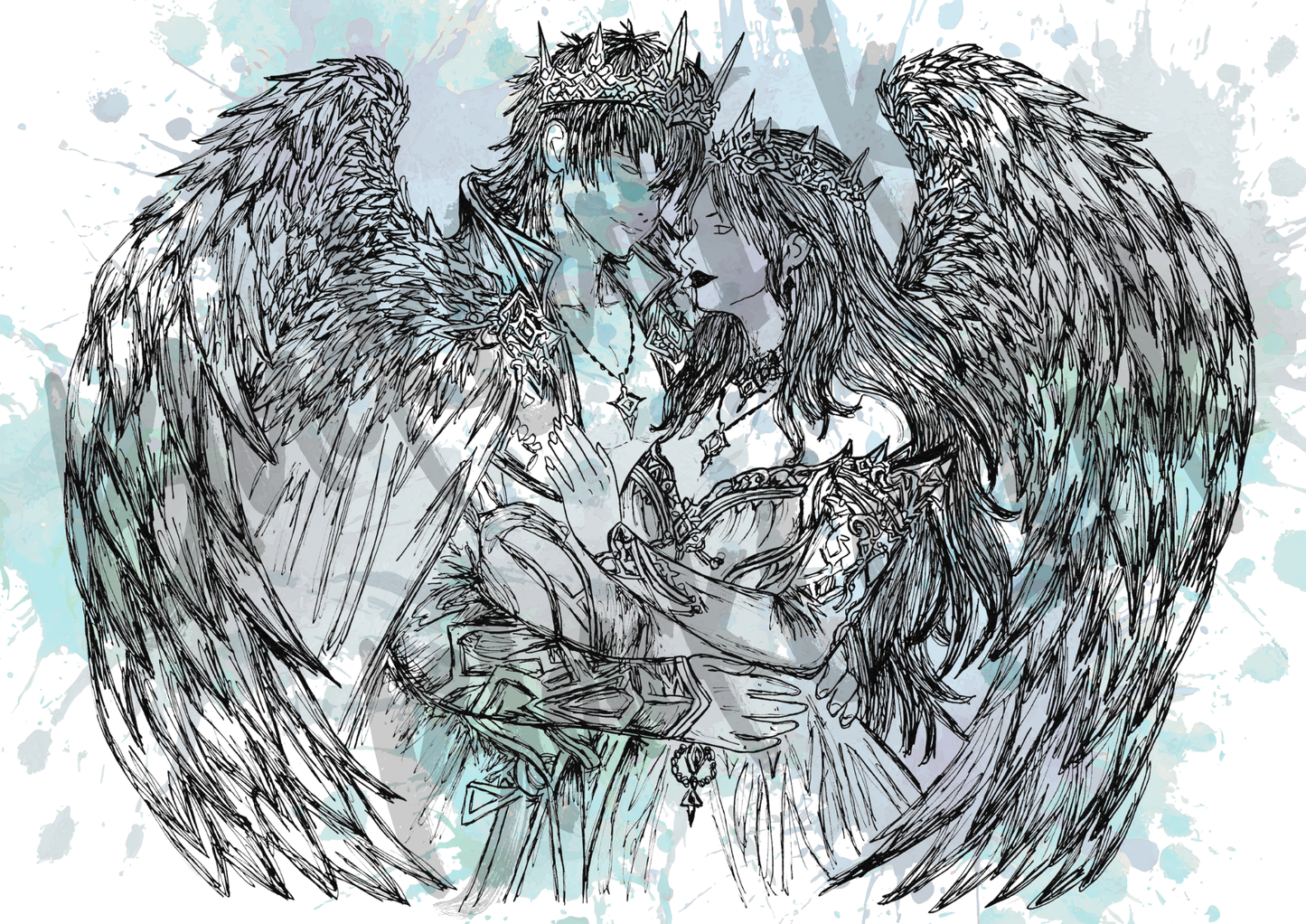 Faye Lovers - A4 & A3 Size Available (Handmade)