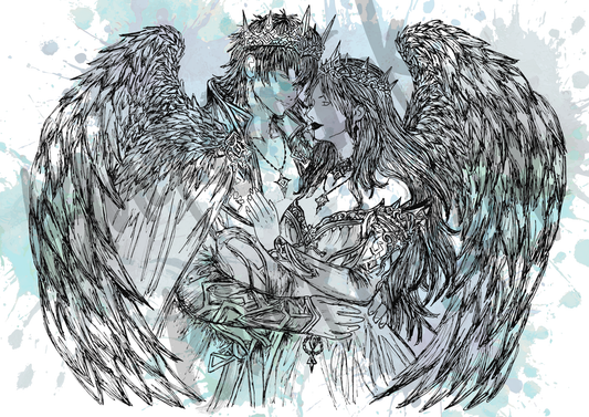 Faye Lovers - A4 & A3 Size Available (Handmade)