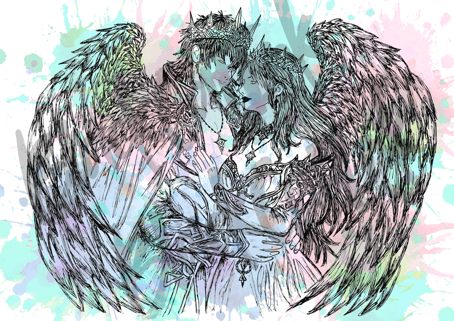 Faye Lovers - A4 & A3 Size Available (Handmade)