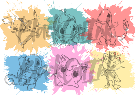 Pokemon - A4 & A3 Size Available (Handmade)