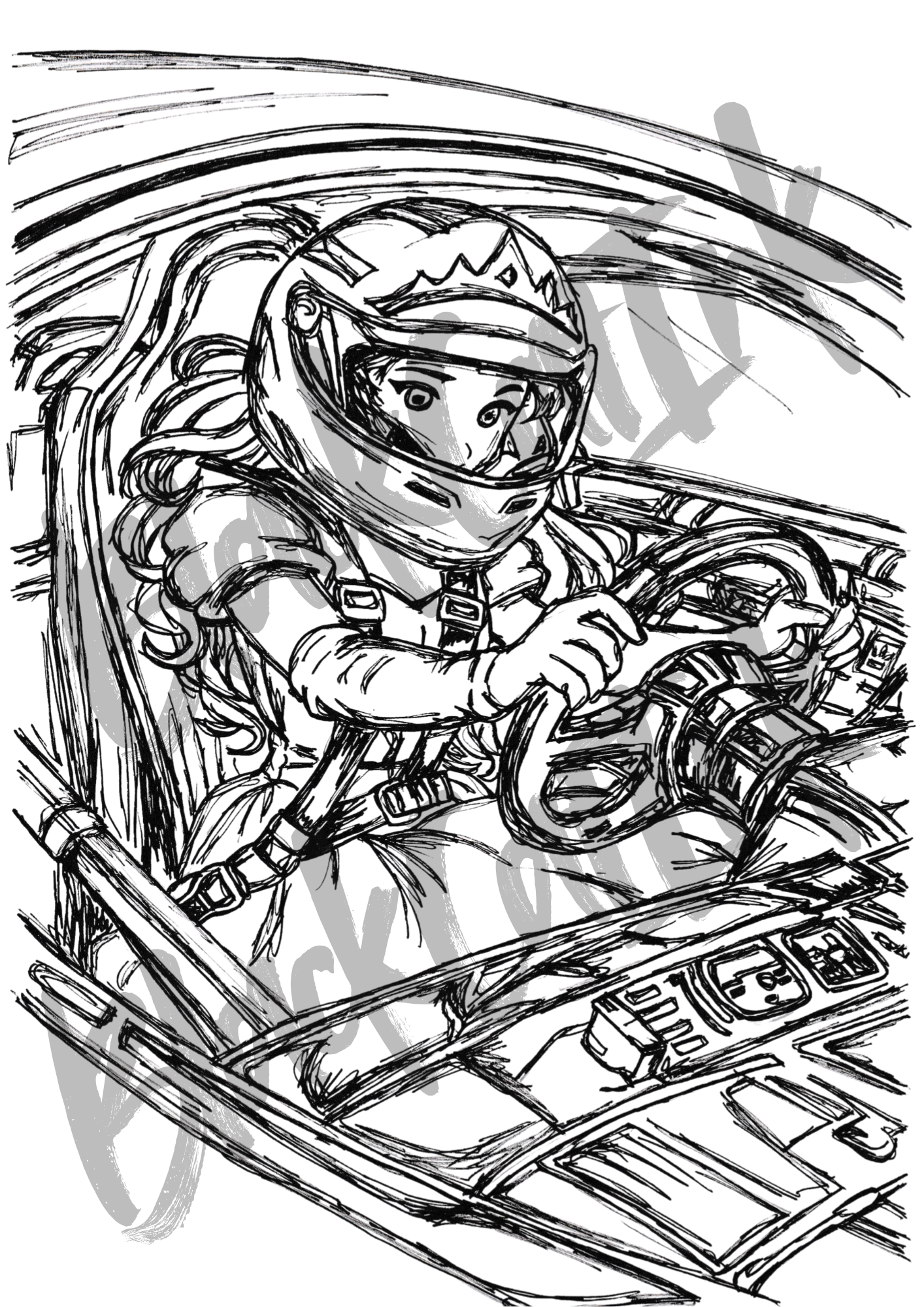 Princess04 Career - A4 & A3 Size Available (Handmade)