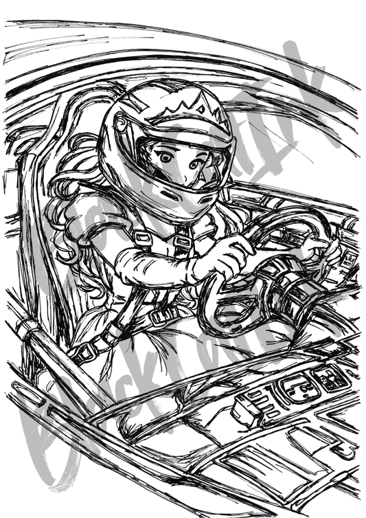 Princess04 Career - A4 & A3 Size Available (Handmade)
