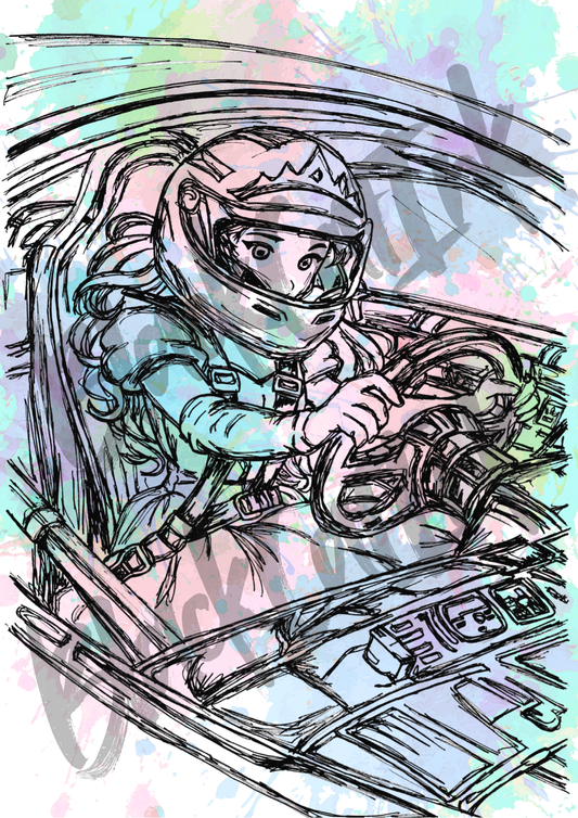 Princess04 Career - A4 & A3 Size Available (Handmade)